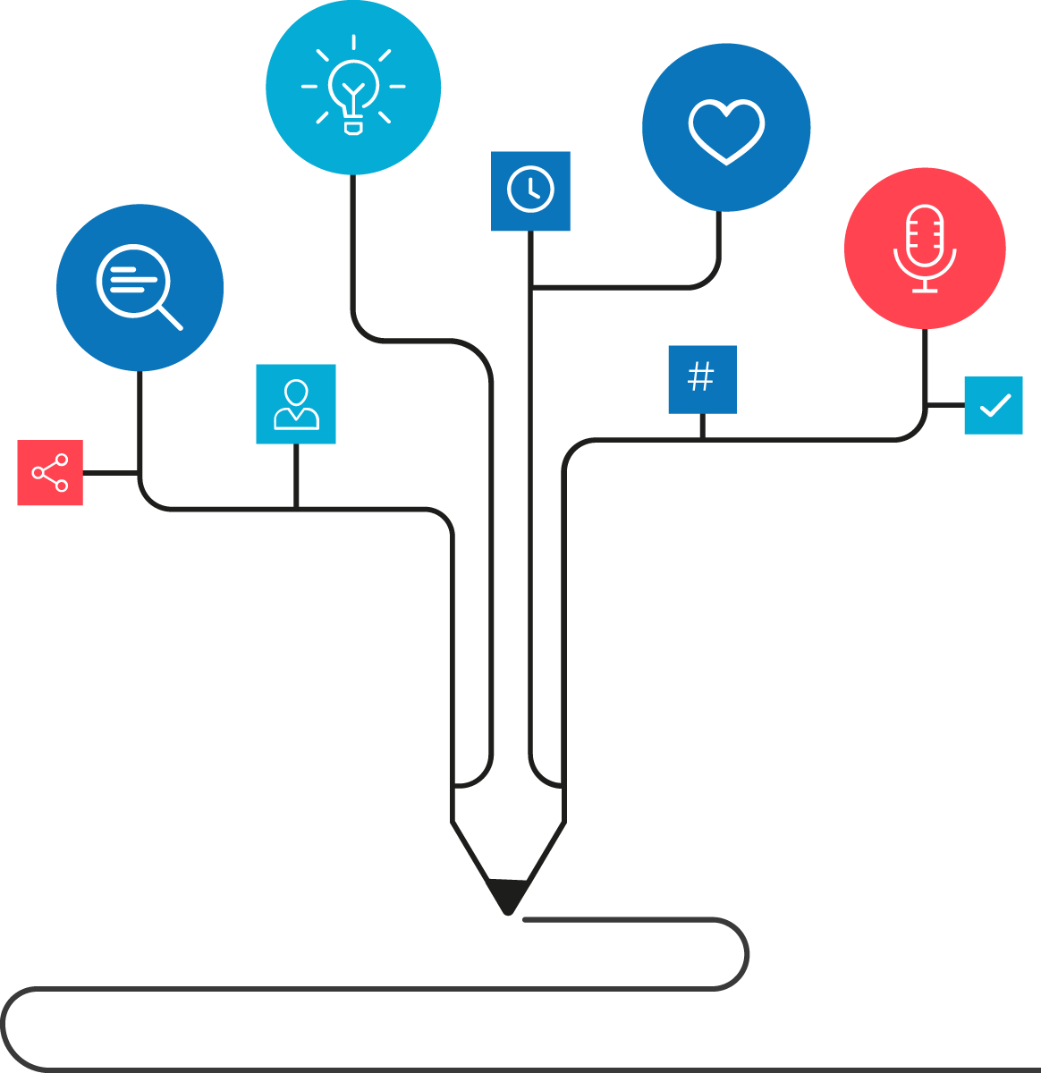Icône À propos de RP carrées